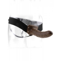 Fetish Fantasy 8 inches Hollow Strap On Brown