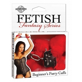 Fetish Fantasy Beginners Furry Cuffs Red