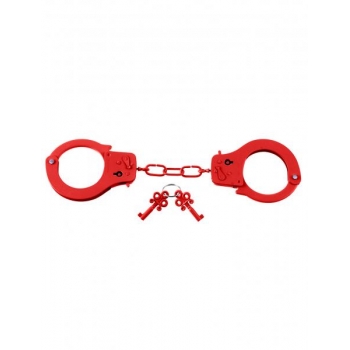 Fetish Fantasy Designer Metal Handcuffs - Red