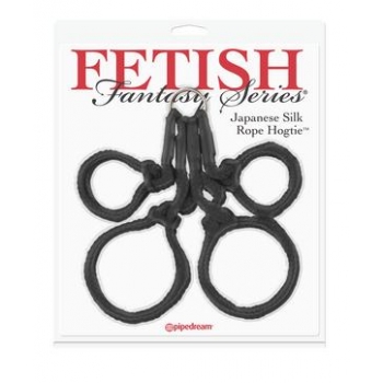 Fetish Fantasy Japanese Silk Rope Hogtie Black