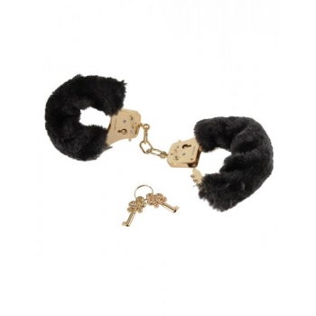 Deluxe Furry Cuffs - Black Handcuffs