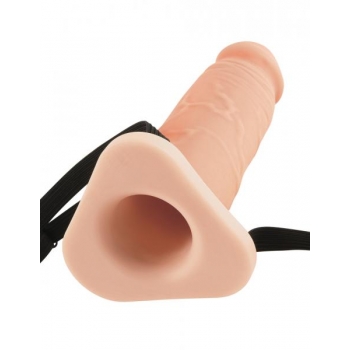 8 Inches Silicone Hollow Extension - Flesh