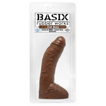 Basix Rubber Works Fat Boy Dong 10 Inch Brown