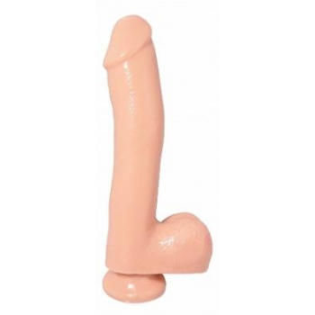 10-Inch Dong with Suction Cup - Beige