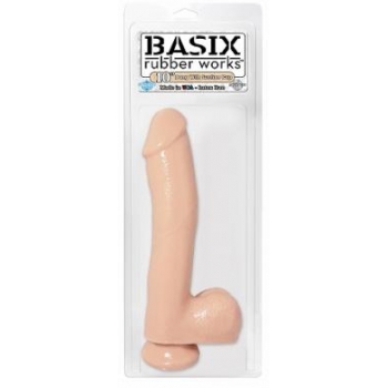 10-Inch Dong with Suction Cup - Beige