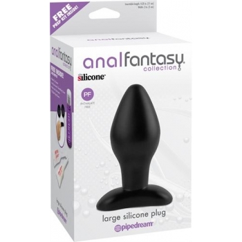 Large Silicone Anal Fantasy Plug in Black