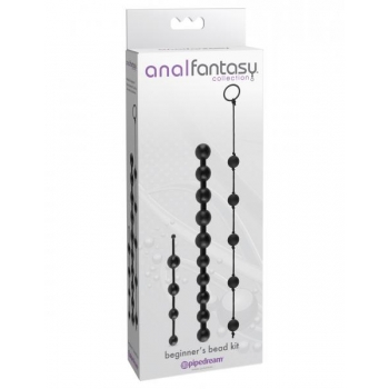 Anal Fantasy Beginners Bead Kit - Black