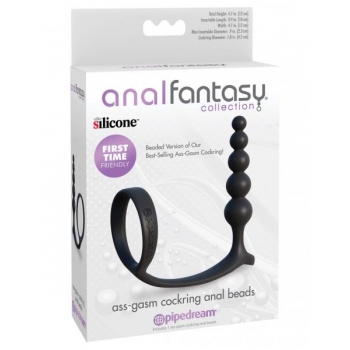 Anal Fantasy Ass-gasm Cockring with Anal Beads