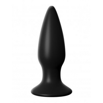 Anal Fantasy Small Rechargeable Anal Plug - Black