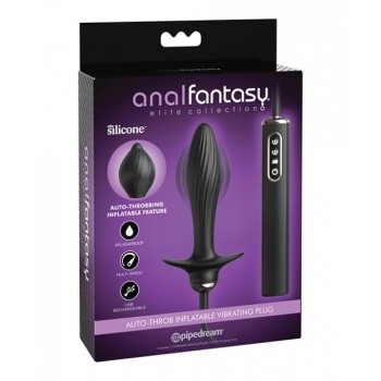 Anal Fantasy Elite Auto-throb Inflatable Plug Black