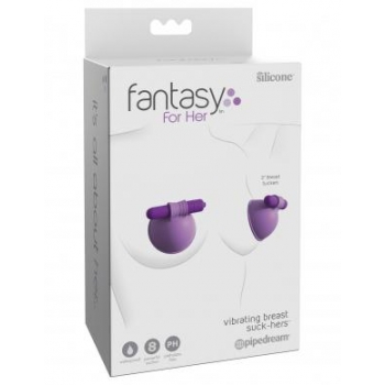 Fantasy For Her Vibrating Breast Suck-Hers Purple