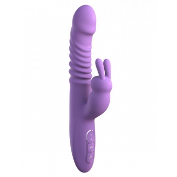 Fantasy For Her Ultimate Thrusting Rabbit Vibrator: Purple