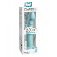 Dillio Platinum Slim Seven - 7-inch Teal Dildo