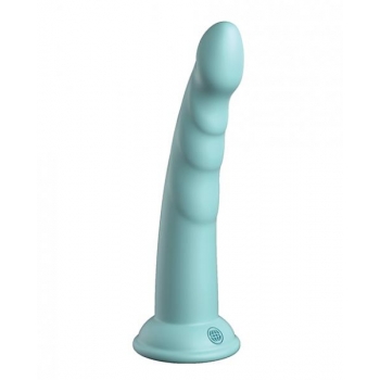 Dillio Platinum Slim Seven - 7-inch Teal Dildo