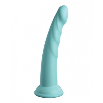 Dillio Platinum Slim Seven - 7-inch Teal Dildo