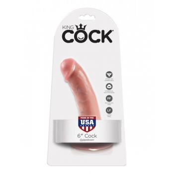 King Cock 6 Inches Dildo Beige