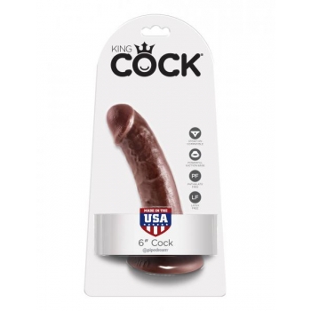 King Cock 6 Inches Brown Dildo