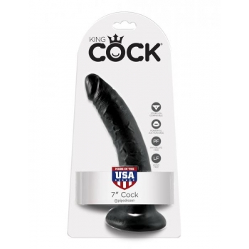 King Cock 7 Inches Dildo Black