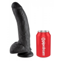 King Cock 9 Inches Cock Balls Black