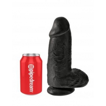 King Cock Chubby - 9 inches Black Dildo