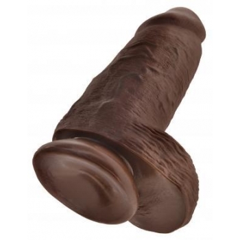 King Cock Chubby 9 inches Brown Dildo