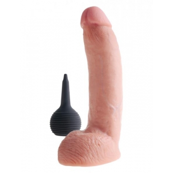 King Cock 9 inches Squirting Dildo - Beige