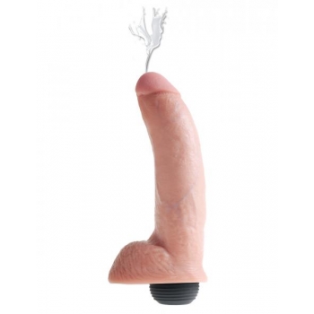 King Cock 9 inches Squirting Dildo - Beige