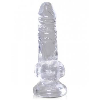 King Cock Clear 4 Inches Cock with Balls