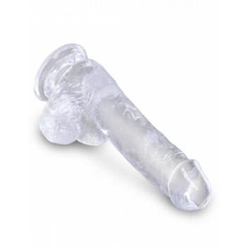 King Cock Clear 6 inches Cock with Balls