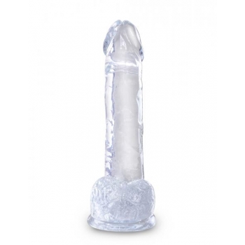 King Cock Clear 7 inches Cock with Balls