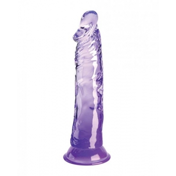 King Cock Clear 8in Purple