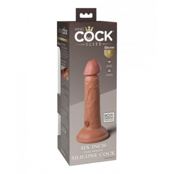 King Cock Elite 6 Inch Dual Density Tan