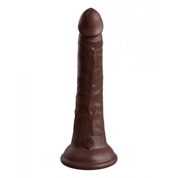 King Cock Elite 7 In Dual Density Brown