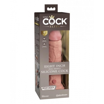 King Cock Elite 8 In Dual Density Light