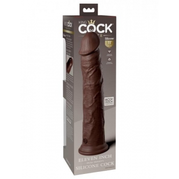 King Cock Elite 11 In Dual Density Brown