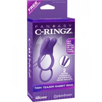 Fantasy C-Ringz Twin Teazer Rabbit Ring Purple