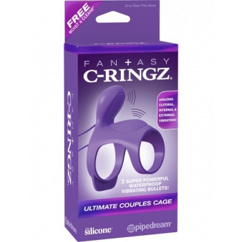 Fantasy C-Ringz Ultimate Couples Cage Purple