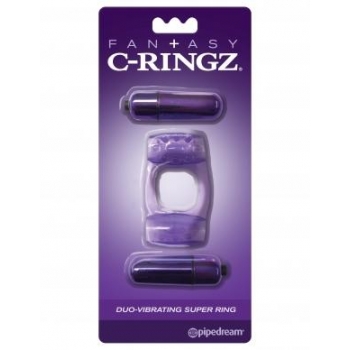 Fantasy C Ringz Duo Vibrating Super Ring Purple