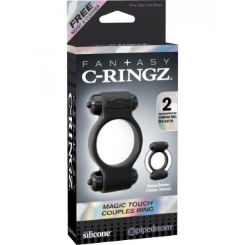 Fantasy C-Ringz Magic Touch Couples Ring Black