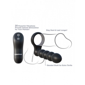 Fantasy C-Ringz Remote Control Double Penetrator Black