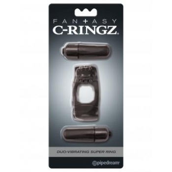 Fantasy C Ringz Duo Vibrating Super Ring Black