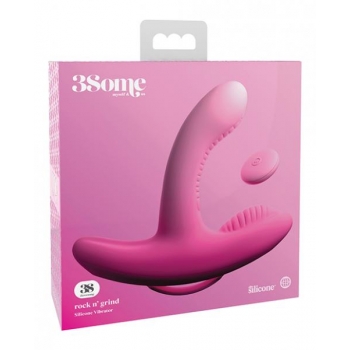 Threesome Rock N' Grind Silicone Vibrator