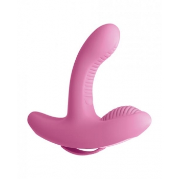 Threesome Rock N' Grind Silicone Vibrator