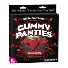 Edible Crotchless Gummy Panties Strawberry