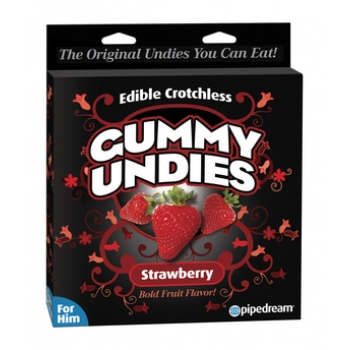 Edible Male Gummy Undies Strawberry