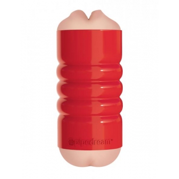 Tight Grip Mouth/Ass Masturbator Red Case