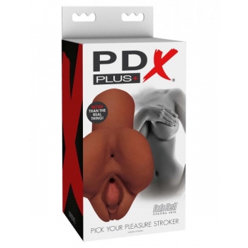 PDX Plus Pick Your Pleasure Stroker Brown