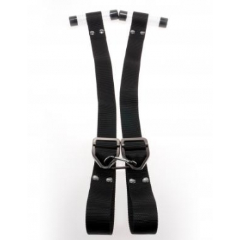 Sir Richard's Command Bondage Door Cuffs Black