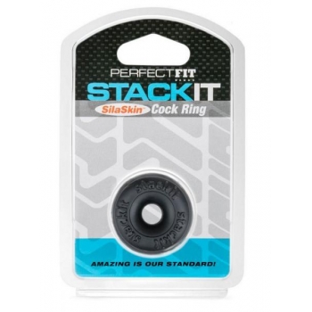 Perfect Fit Stackit Cock Ring Black