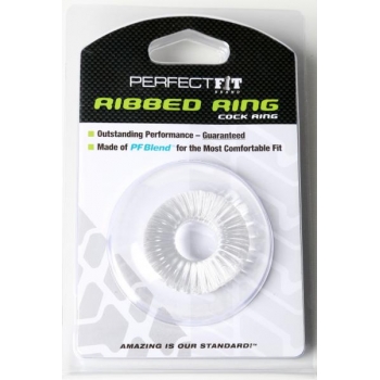 Ribbed Ring Ice Clear